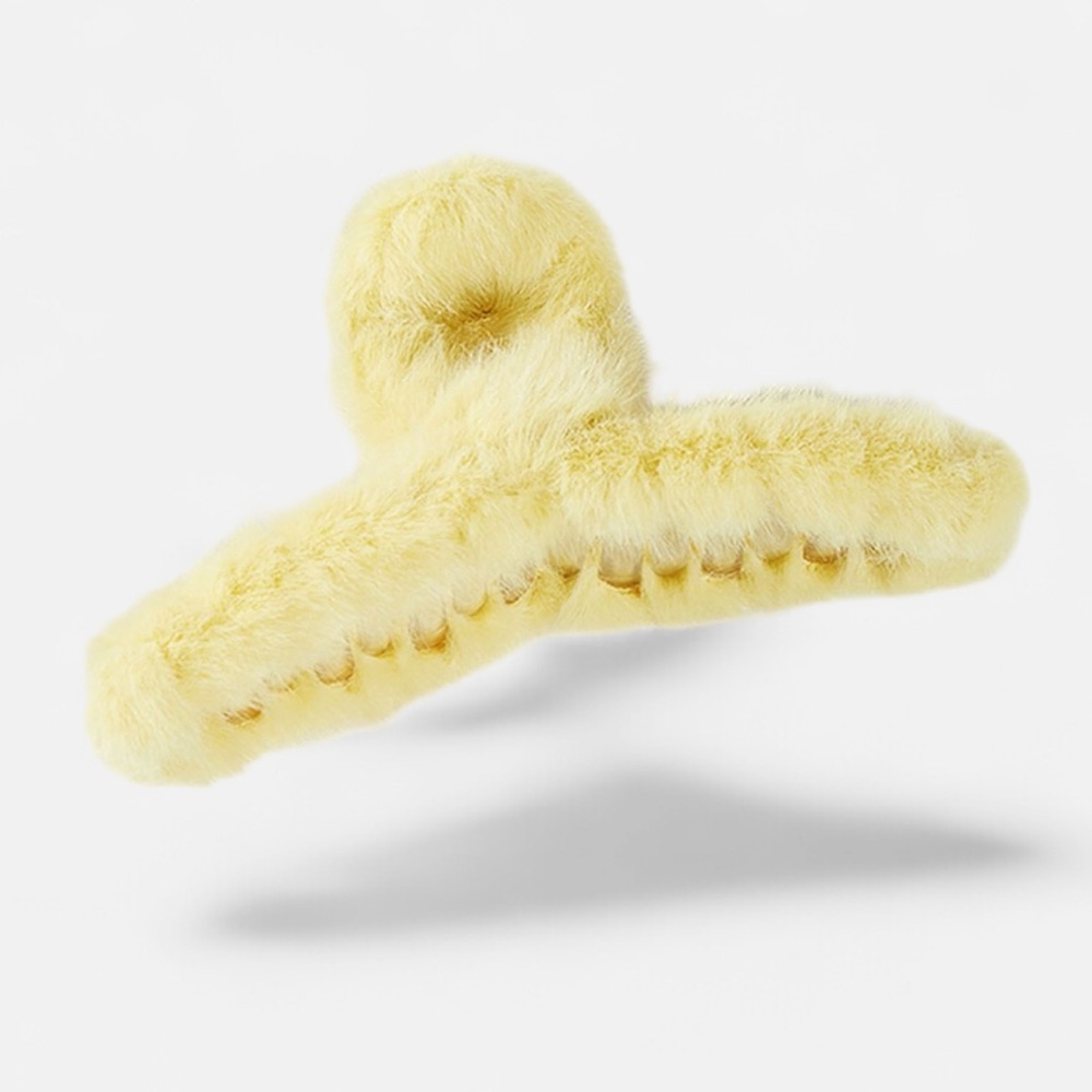 Faux Fur Hair Claw Clip